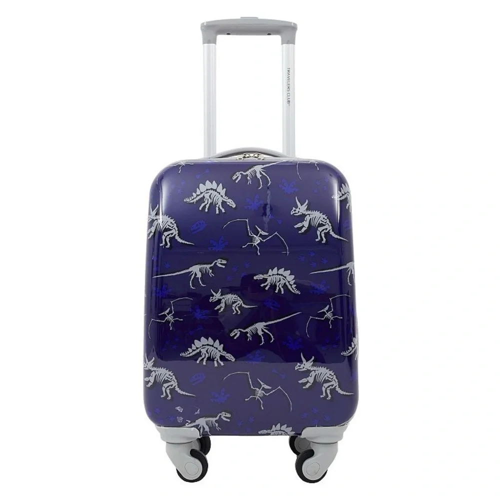 Travelers Club Kid's 4-PCs Carry-On Luggage, Backpack, Lunch Bag, Neck Pillow